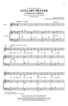 Lullaby Prayer von Heather Sorenson (Download) 