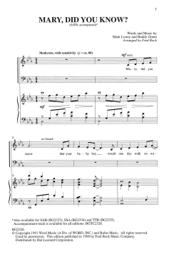 Mary, Did You Know? von Fred Bock (Download) 