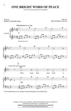 One Bright Word of Peace von John Purifoy 