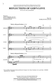 Reflections of God's Love von Mark Hayes 