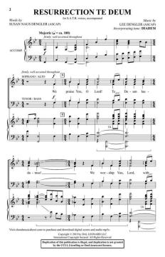 Resurrection Te Deum von Lee Dengler 