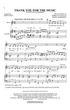 Thank You For The Music (ABBA) 