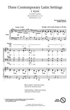 Three Contemporary Latin Settings von Jerry Estes 