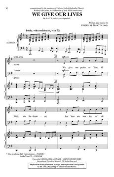 We Give Our Lives von Joseph M. Martin (Download) 