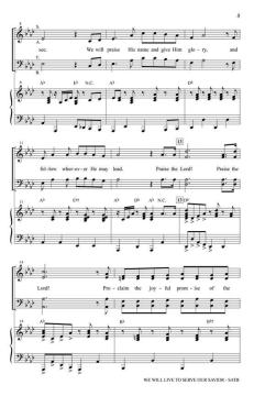 We Will Live to Serve Our Savior von Don Besig (Download) 
