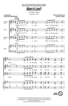 Where Is Love? von Lionel Bart (Download) 