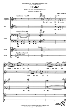 Hodie! With Optional Percussion (John Leavitt) 