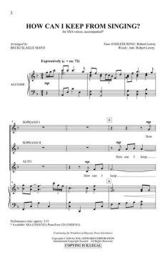 How Can I Keep From Singing? 