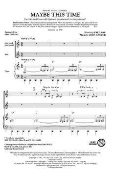 Maybe This Time von John Kander (Download) 