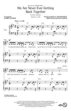 We Are Never Ever Getting Back Together (Taylor Swift) 