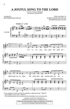 A Joyful Song to the Lord 
