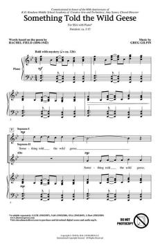 Something Told the Wild Geese von Greg Gilpin (Download) 