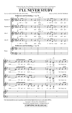 I'll Never Study von Paul David Thomas 