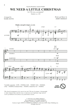 We Need A Little Christmas (Jerry Herman) 