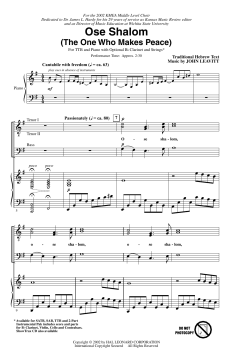 Ose Shalom (The One Who Makes Peace) von John Leavitt (Download) 
