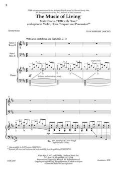 The Music Of Living von Dan Forrest 