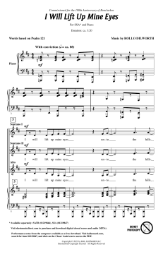 I Will Lift Up Mine Eyes von Rollo Dilworth 