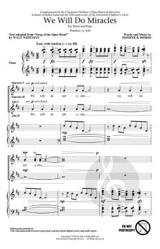 We Will Do Miracles von Dominick DiOrio (Download) 