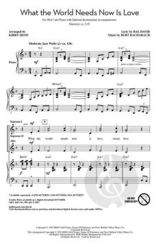 What the World Needs Now Is Love von Burt Bacharach (Download) 
