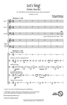 Let's Sing (Tuimbe, Masicule) Discovery Level 3 von Audrey Snyder (Download) 