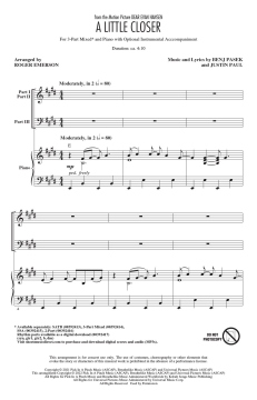 A Little Closer von Benj Pasek 