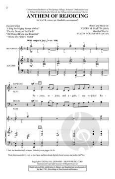 Anthem of Rejoicing von Joseph M. Martin (Download) 