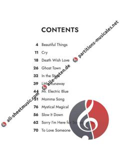 Benson Boone Sheet Music Collection 