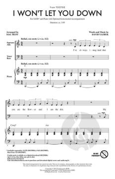 I Won't Let You Down von David Yazbek (Download) 