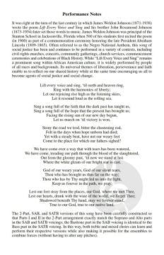 Lift Every Voice and Sing von J. Rosamond Johnson (Download) 
