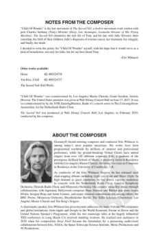 Child of Wonder von Eric Whitacre 