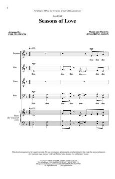 Seasons of Love von Jonathan Larson (Download) 