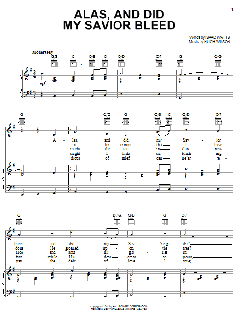Alas, And Did My Savior Bleed von Isaac Watts (Download) 