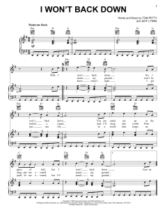 I Won't Back Down von Tom Petty (Download) 