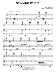 Spinning Wheel von David Clayton Thomas (Download) 