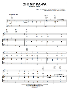 Oh! My Pa-Pa (O Mein Papa) von Eddie Fisher (Download) 