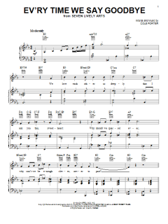 Ev'ry Time We Say Goodbye von Cole Porter (Download) 