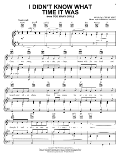 I Didn't Know What Time It Was von Lorenz Hart (Download) 