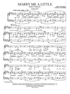 Marry Me A Little von Stephen Sondheim (Download) 