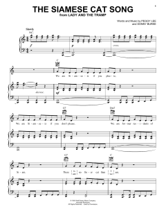 The Siamese Cat Song von Peggy Lee (Download) 
