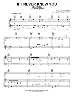 If I Never Knew You (End Title) von Alan Menken (Download) 
