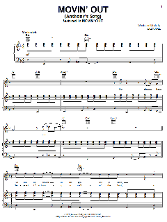 Movin' Out (Anthony's Song) von Billy Joel (Download) 