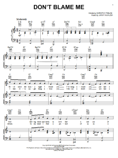 Don't Blame Me von Dorothy Fields (Download) 