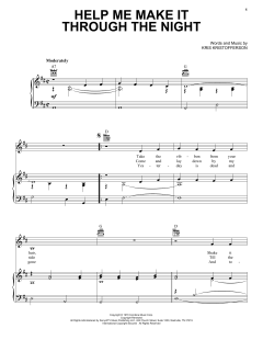 Help Me Make It Through The Night von Elvis Presley (Download) 