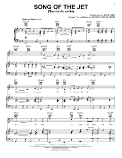 Song Of The Jet (Samba do Aviao) von Gene Lees (Download) 