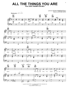 All The Things You Are von Jerome Kern (Download) 