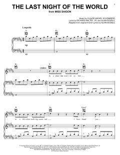 The Last Night Of The World von Alain Boublil (Download) 