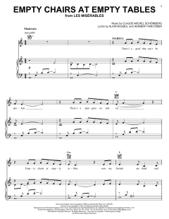Empty Chairs At Empty Tables von Alain Boublil (Download) 