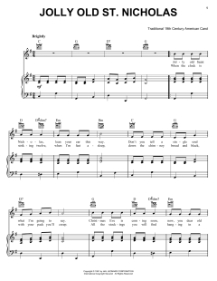 Jolly Old St. Nicholas von 19th Century American Carol (Download) 