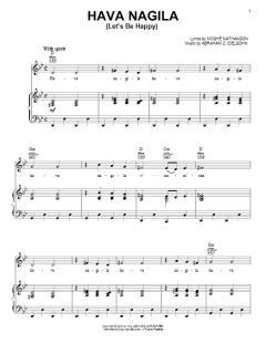 Hava Nagila (Let's Be Happy) von Moshe Nathanson (Download) 