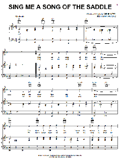 Sing Me A Song Of The Saddle von Gene Autry (Download) 
